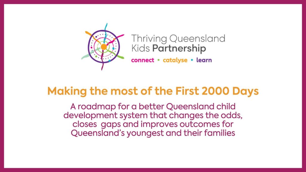 Early Years Better Systems Roadmap - Making most of first 2000 days