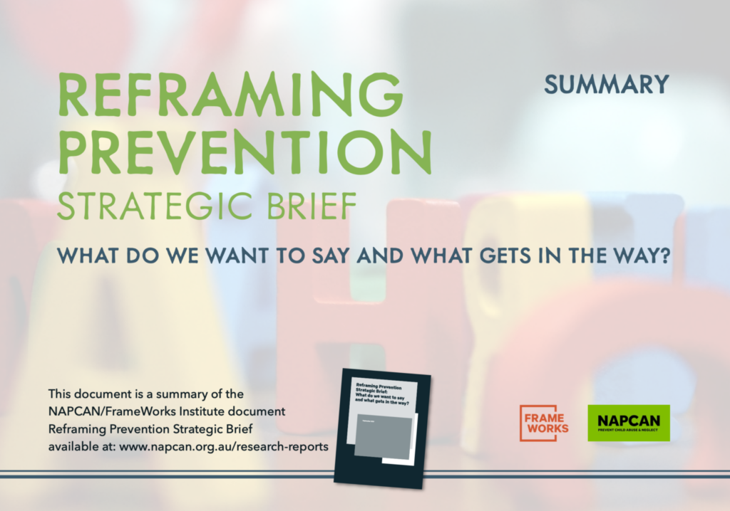 Reframing Prevention NAPCAN