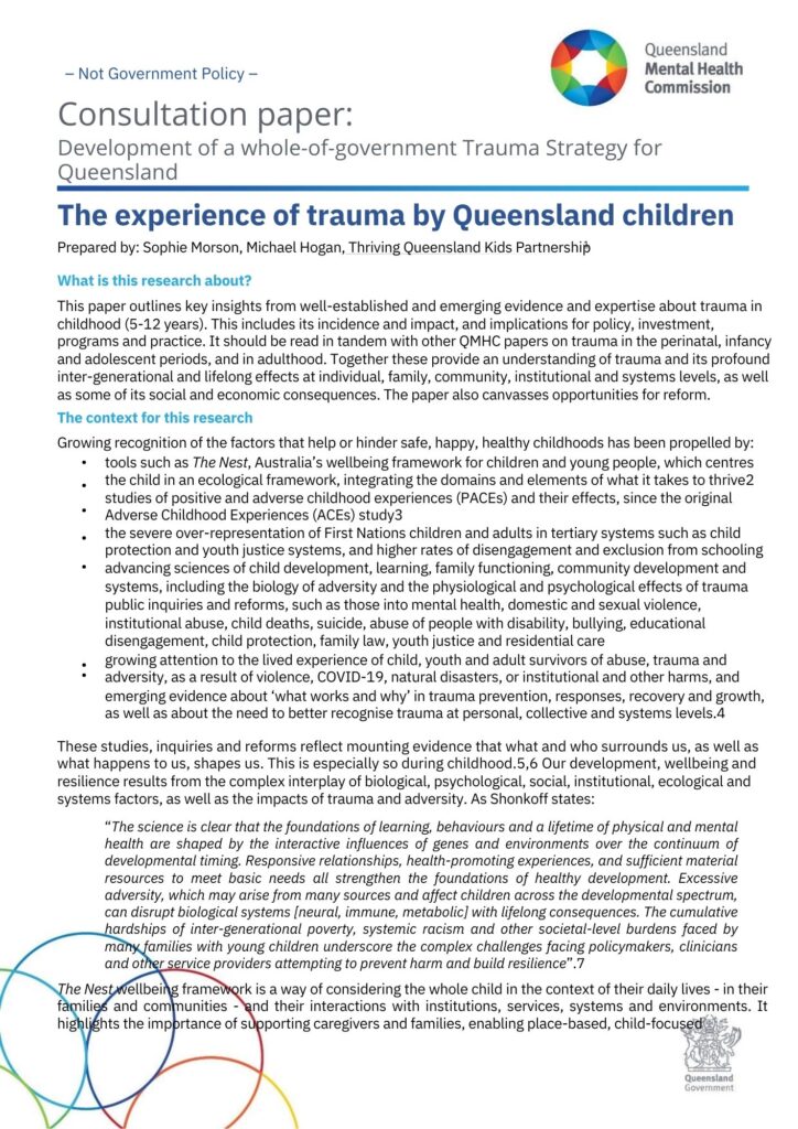 QMHC Trauma Strategy Consultation Paper_Children-1.pdf