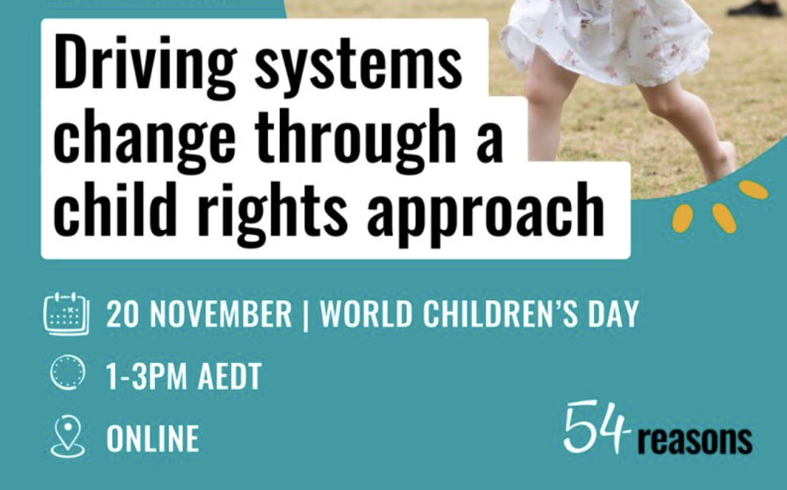 Driving systems change through a child rights approach webinar