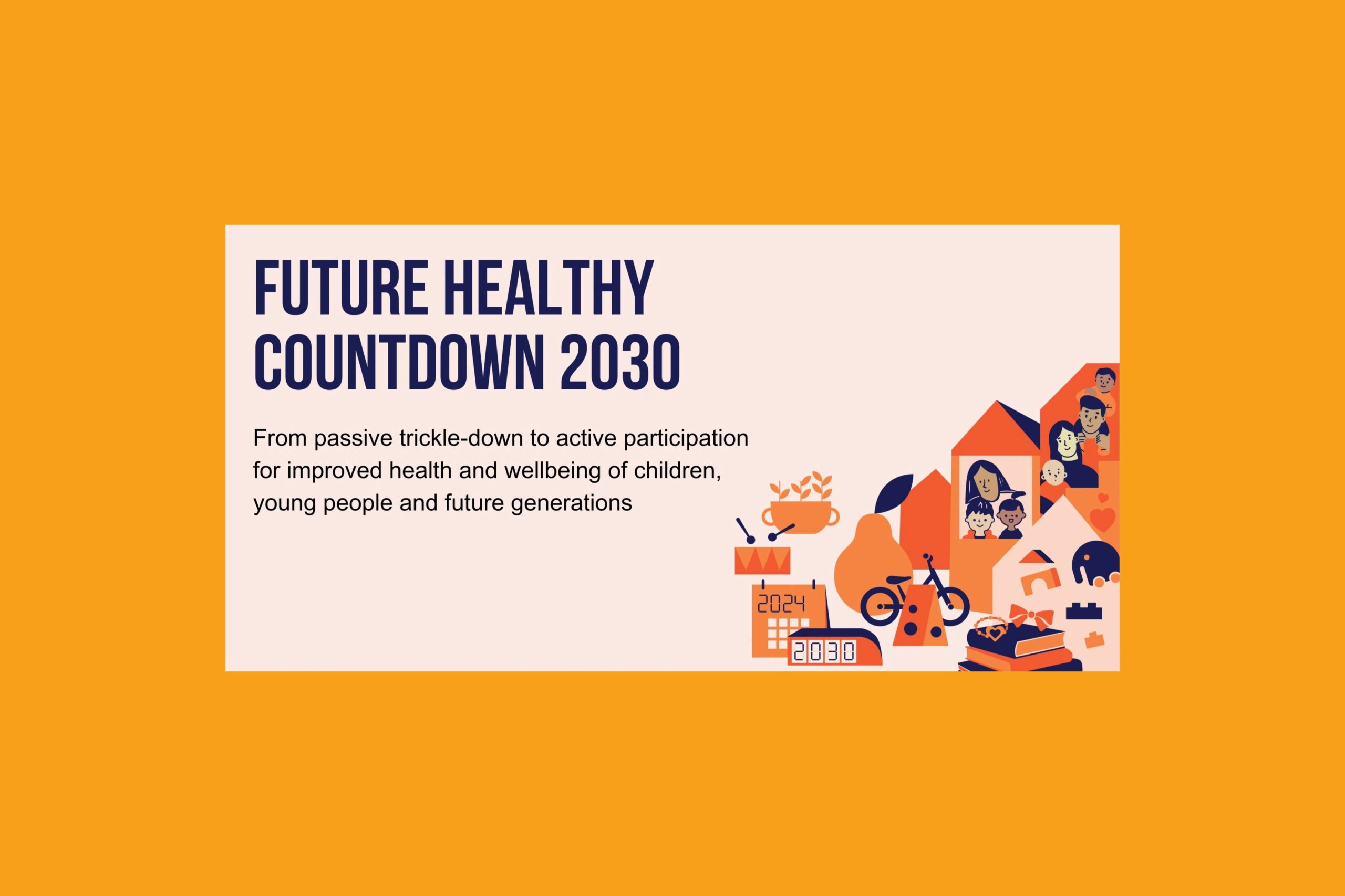 Orange title image of Future Healthy Countdow Webinar