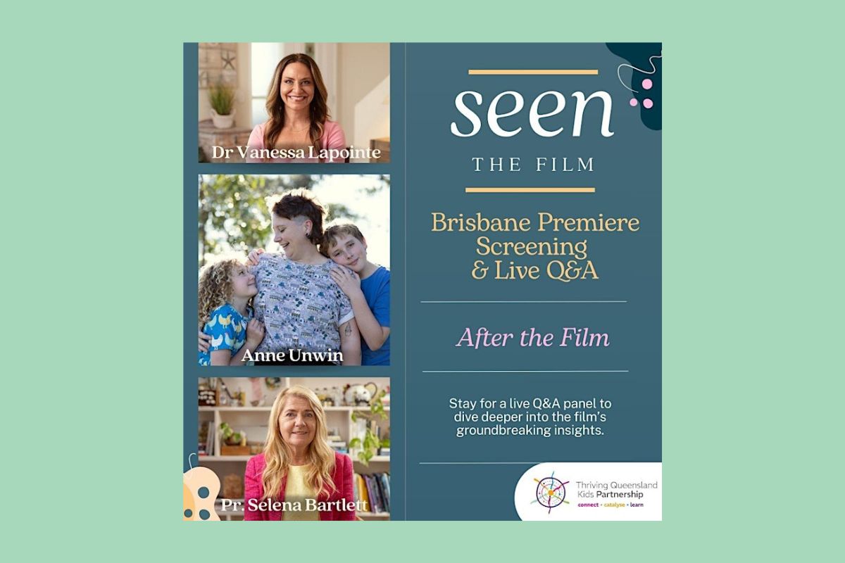 Title of Seen: The Film with pictures of three women featured in the film.
