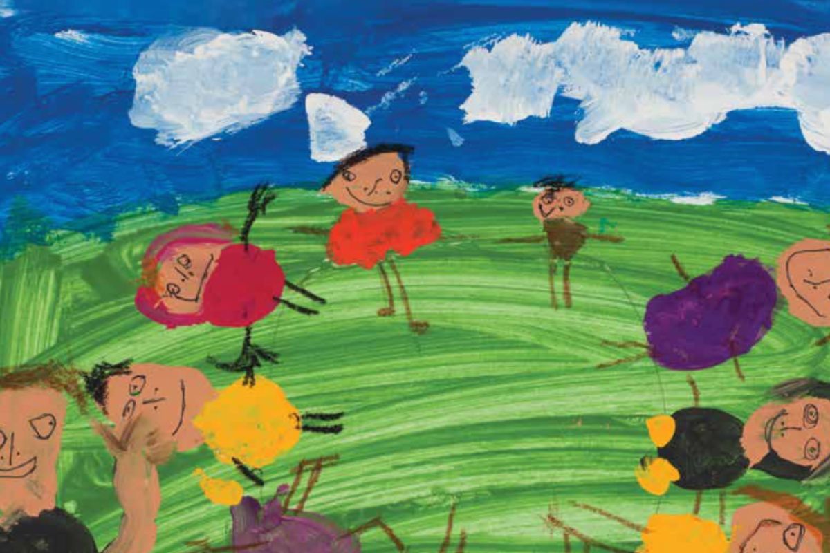 Children's painting that is used by the Together We Grow document